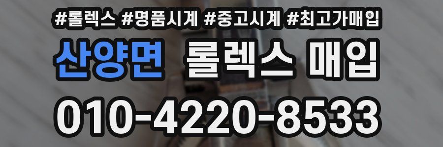 산양면 롤렉스 매입