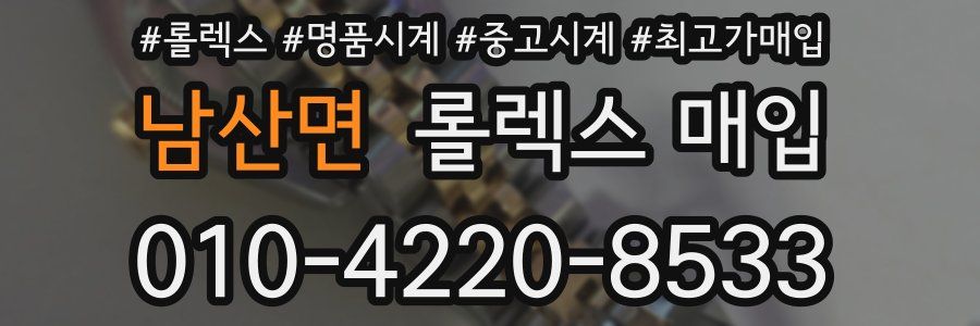 남산면 롤렉스 매입