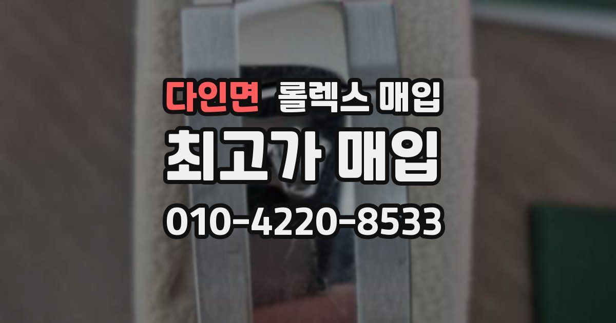 다인면 롤렉스 매입