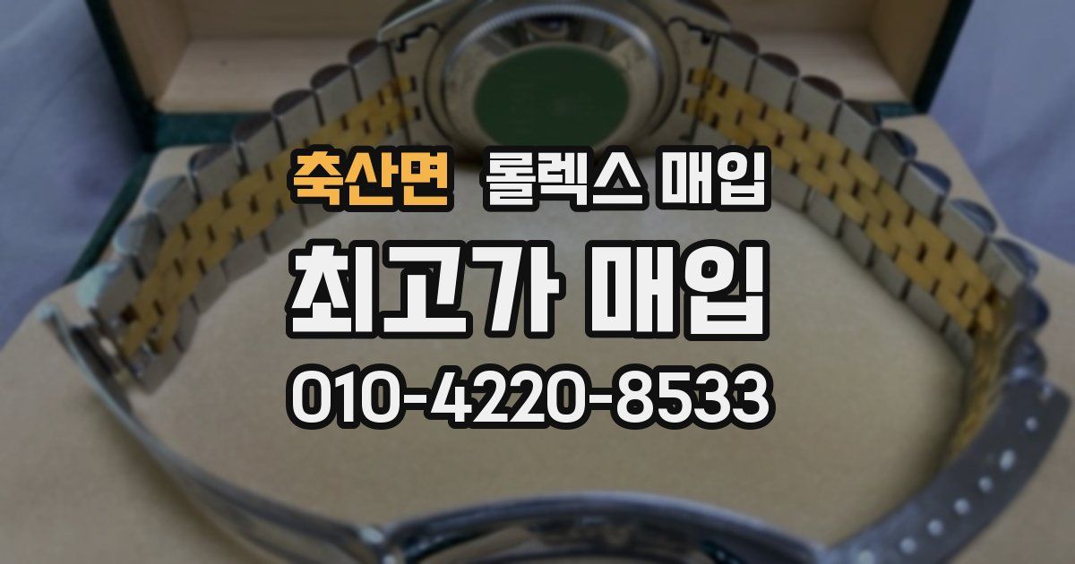 축산면 롤렉스 매입