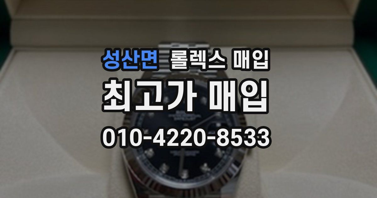 성산면 롤렉스 매입