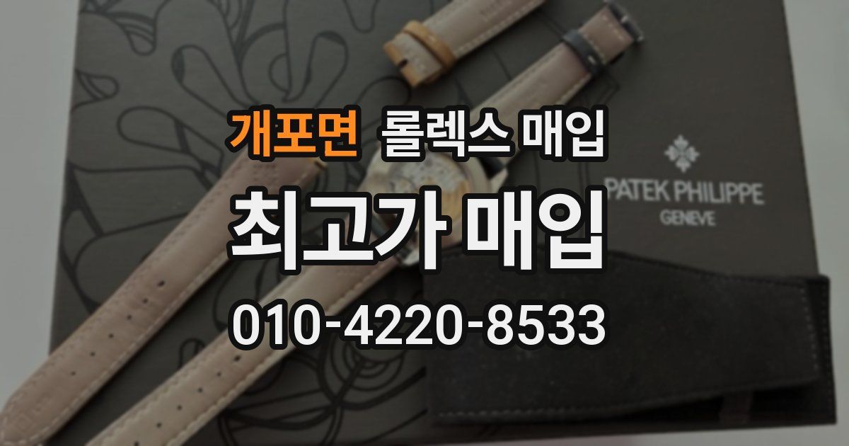 개포면 롤렉스 매입