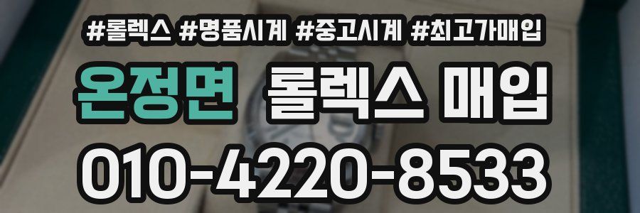 온정면 롤렉스 매입