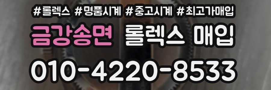 금강송면 롤렉스 매입