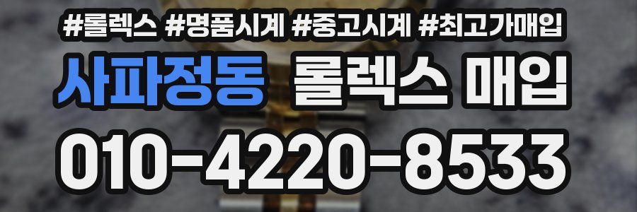 사파정동 롤렉스 매입