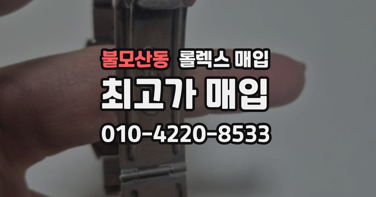 불모산동 롤렉스 매입