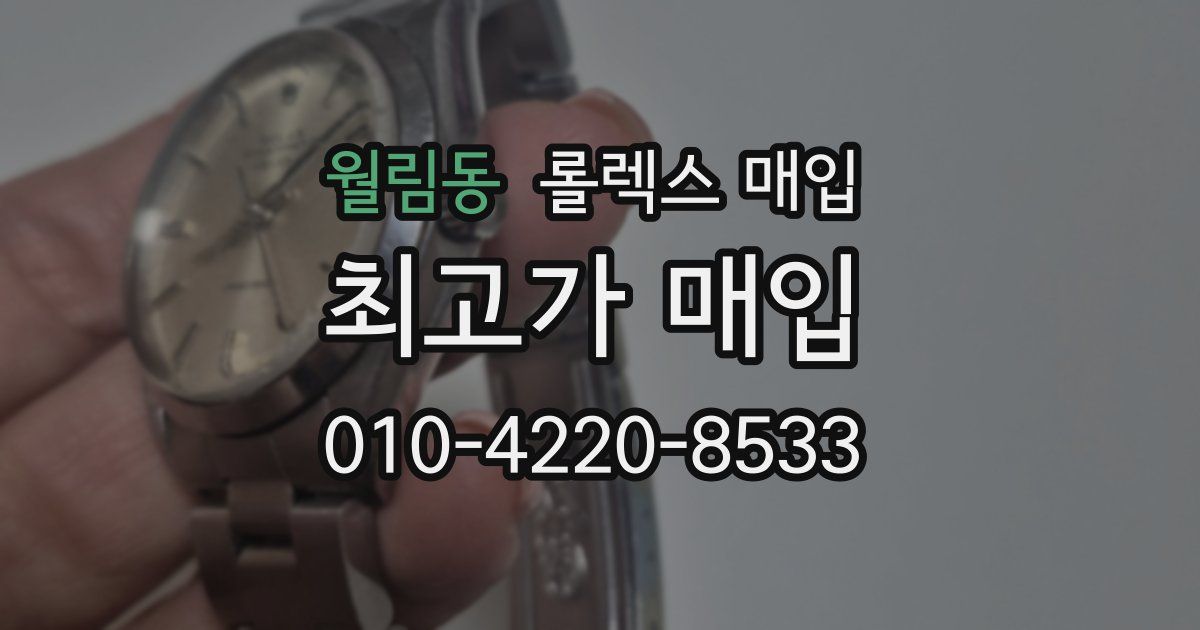 월림동 롤렉스 매입