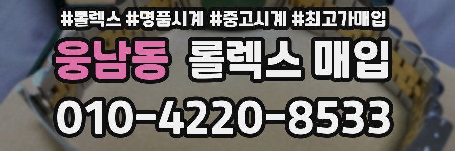 웅남동 롤렉스 매입