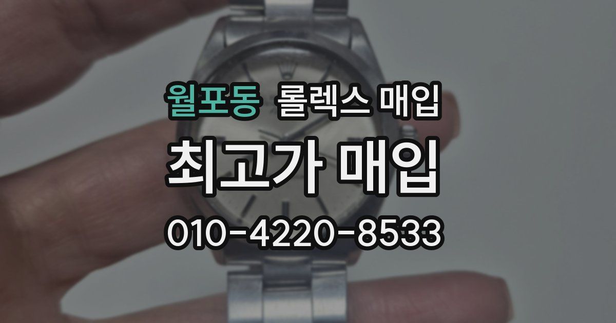 월포동 롤렉스 매입