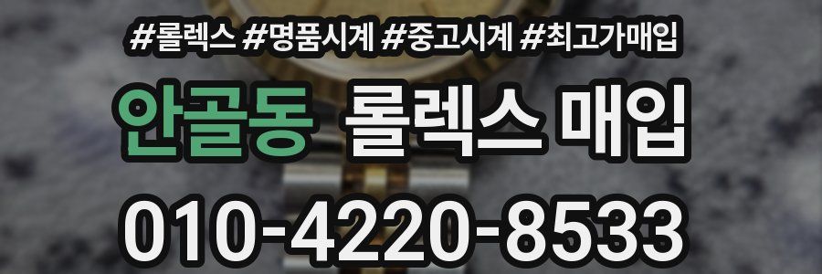 안골동 롤렉스 매입