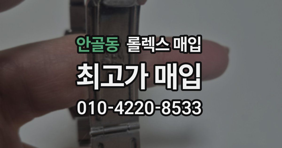 안골동 롤렉스 매입