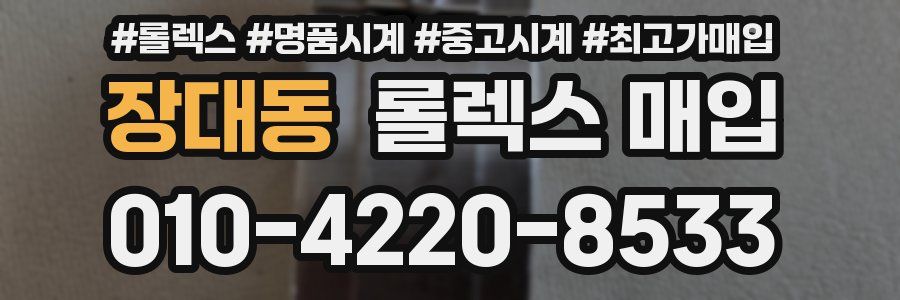 장대동 롤렉스 매입