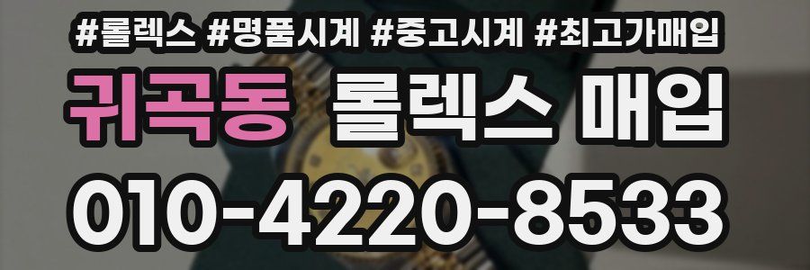 귀곡동 롤렉스 매입