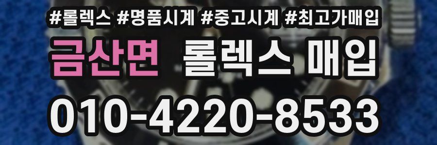 금산면 롤렉스 매입