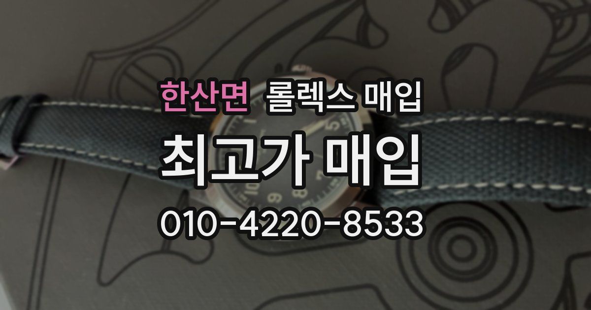 한산면 롤렉스 매입