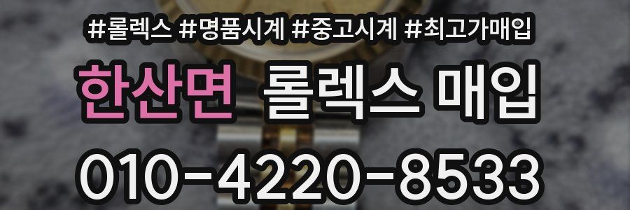 한산면 롤렉스 매입