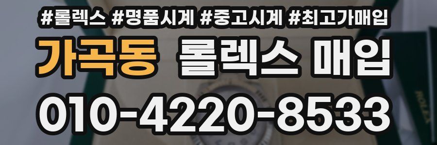 가곡동 롤렉스 매입