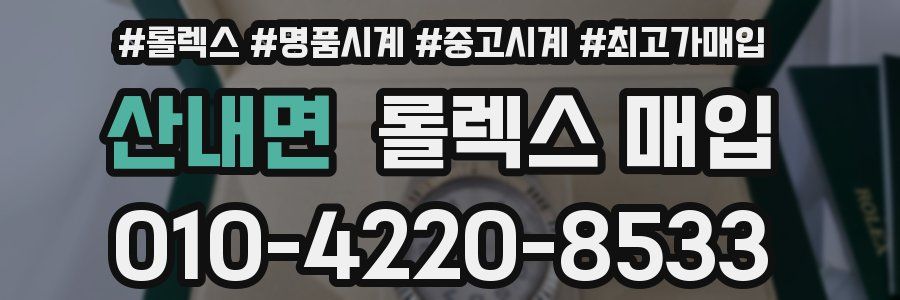 산내면 롤렉스 매입