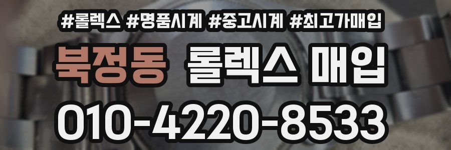 북정동 롤렉스 매입