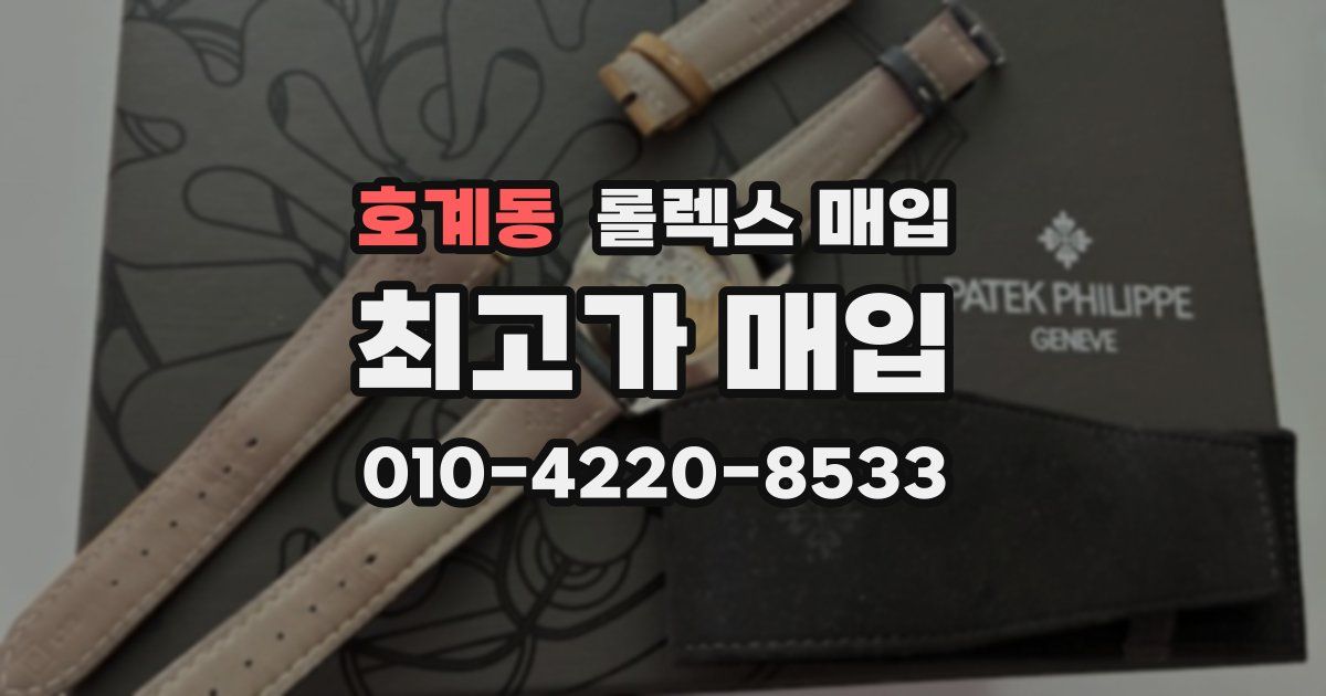 호계동 롤렉스 매입