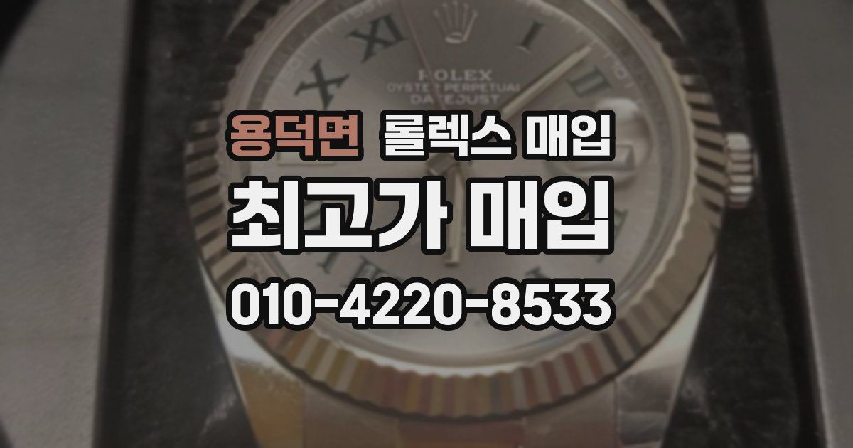 용덕면 롤렉스 매입