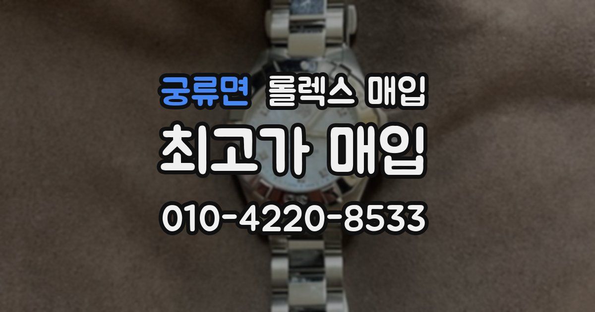 궁류면 롤렉스 매입