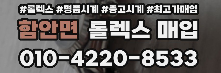 함안면 롤렉스 매입