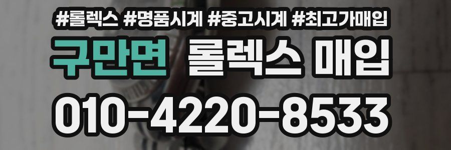 구만면 롤렉스 매입