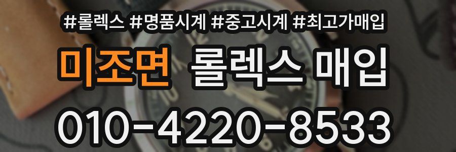 미조면 롤렉스 매입