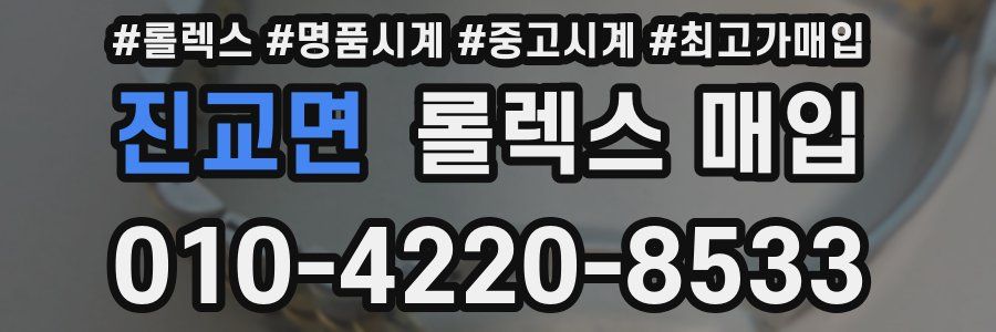 진교면 롤렉스 매입