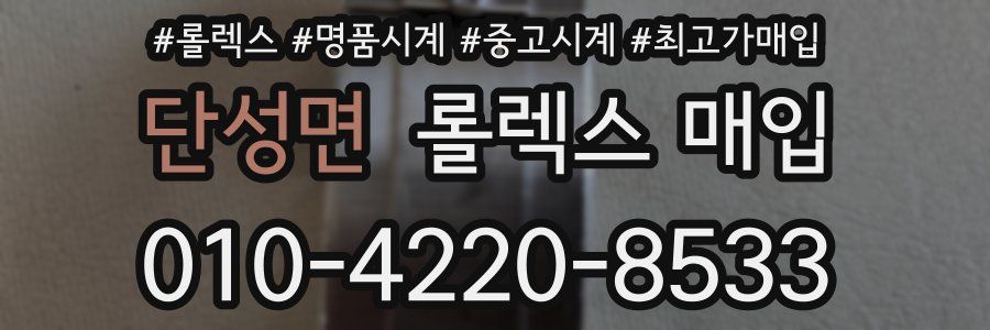 단성면 롤렉스 매입