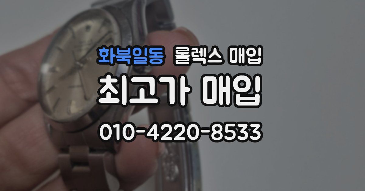 화북일동 롤렉스 매입