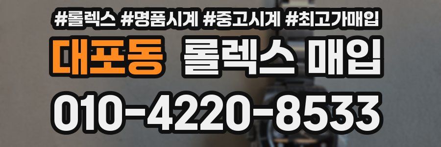 대포동 롤렉스 매입