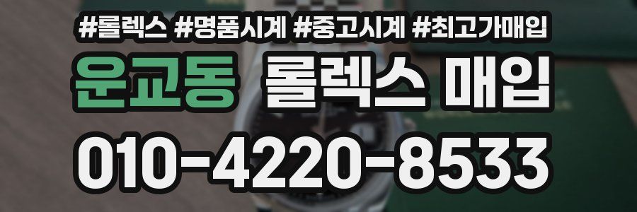 운교동 롤렉스 매입
