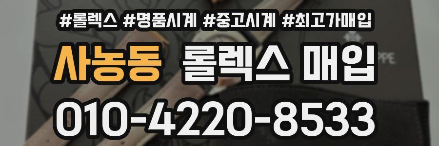 사농동 롤렉스 매입