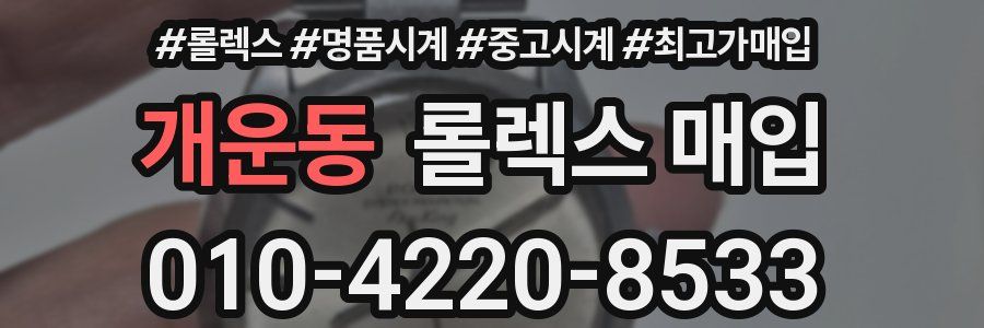 개운동 롤렉스 매입