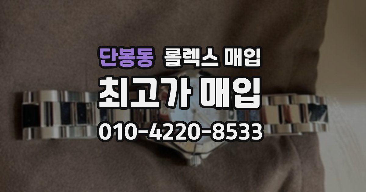 단봉동 롤렉스 매입