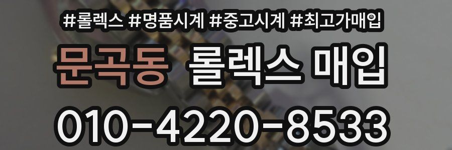 문곡동 롤렉스 매입