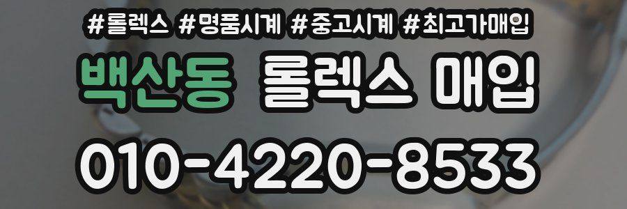 백산동 롤렉스 매입