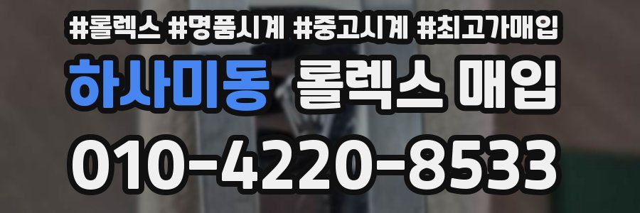 하사미동 롤렉스 매입