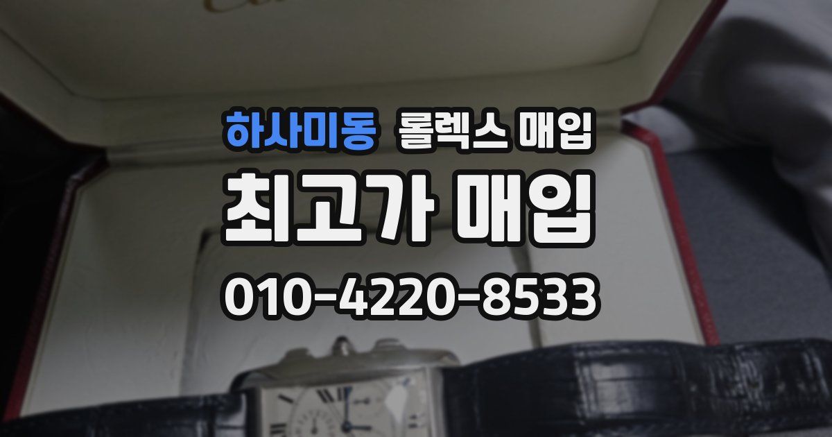 하사미동 롤렉스 매입