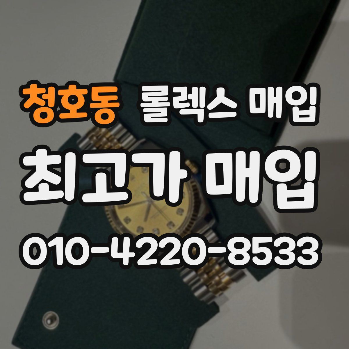 청호동 롤렉스 매입