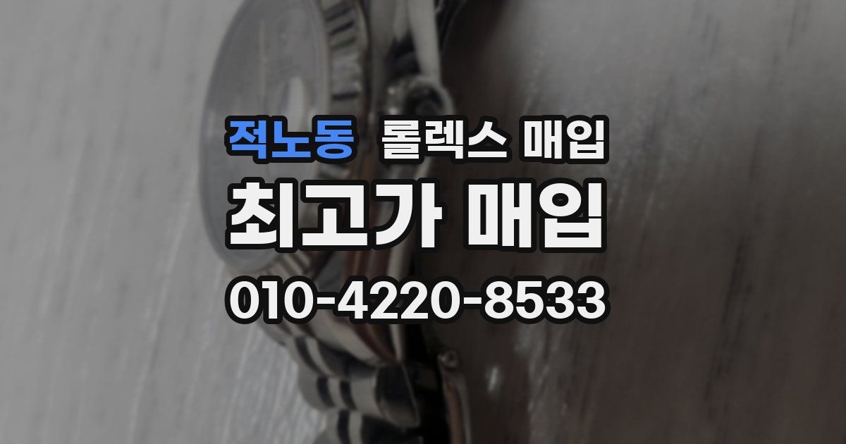 적노동 롤렉스 매입