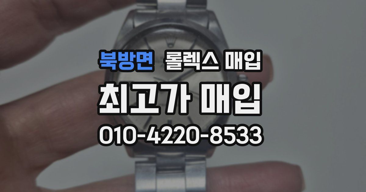 북방면 롤렉스 매입