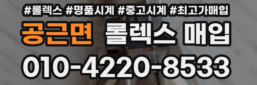 공근면 롤렉스 매입