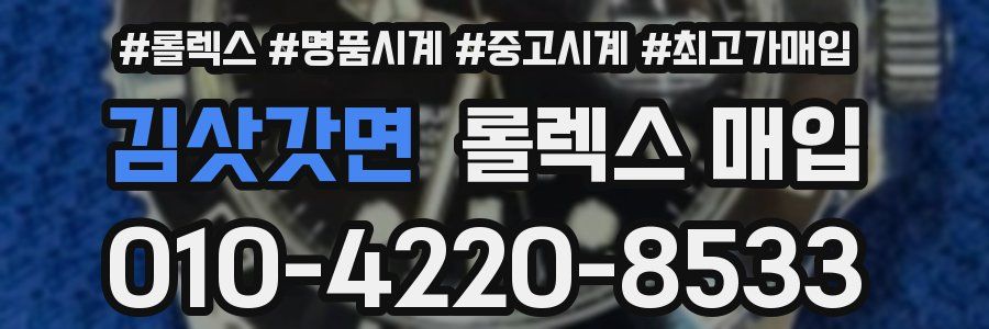 김삿갓면 롤렉스 매입