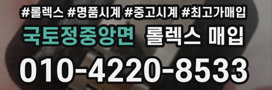 국토정중앙면 롤렉스 매입