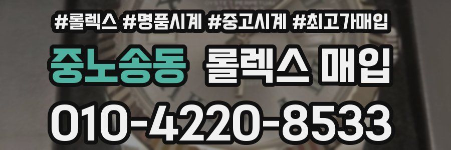 중노송동 롤렉스 매입