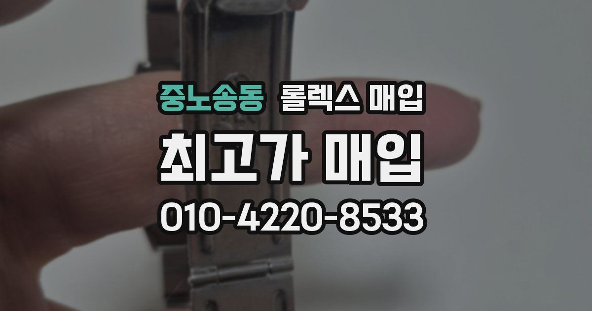 중노송동 롤렉스 매입