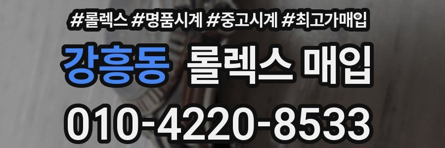 강흥동 롤렉스 매입